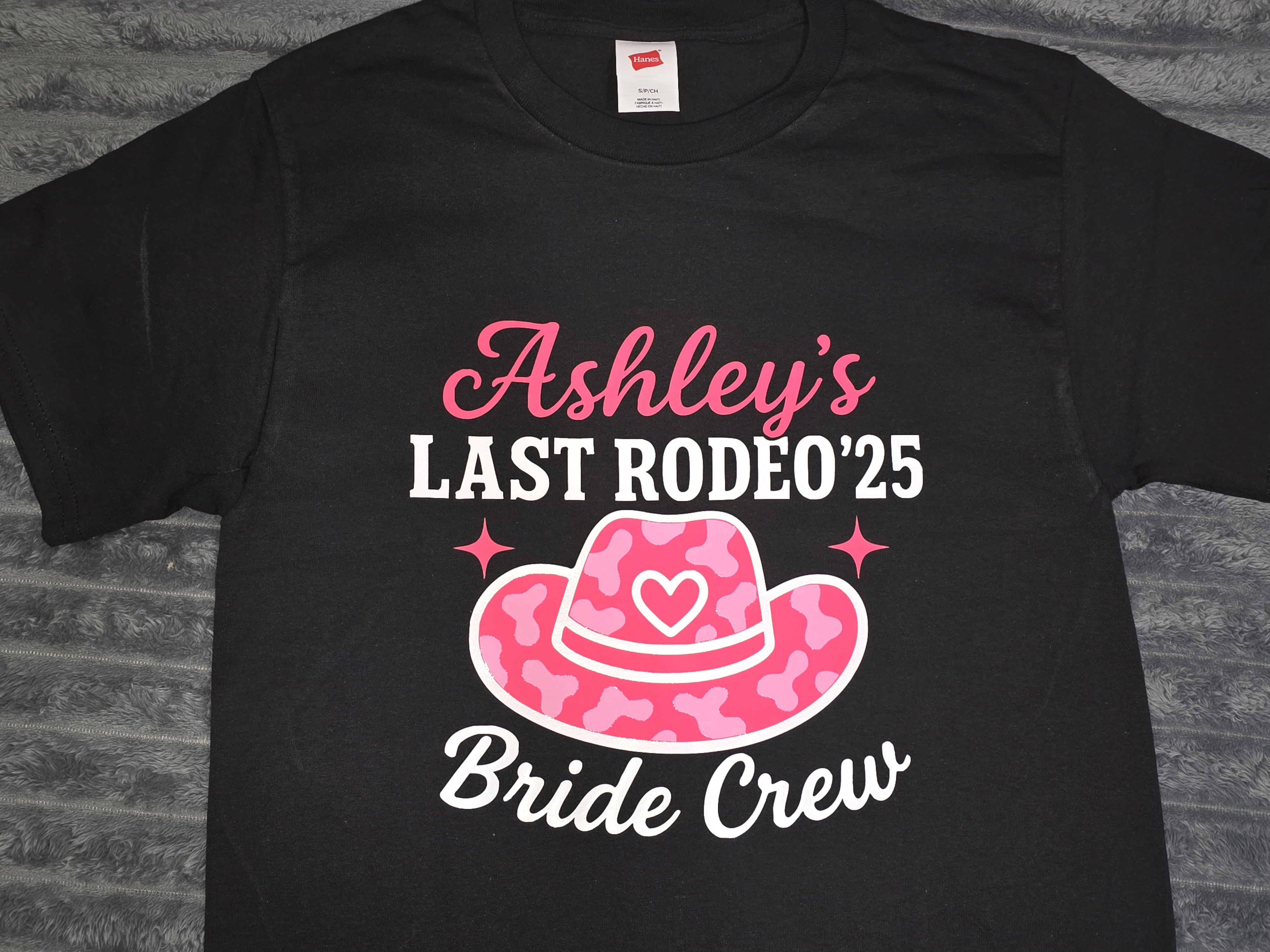 Bachelorette bride crew last rodeo tee set