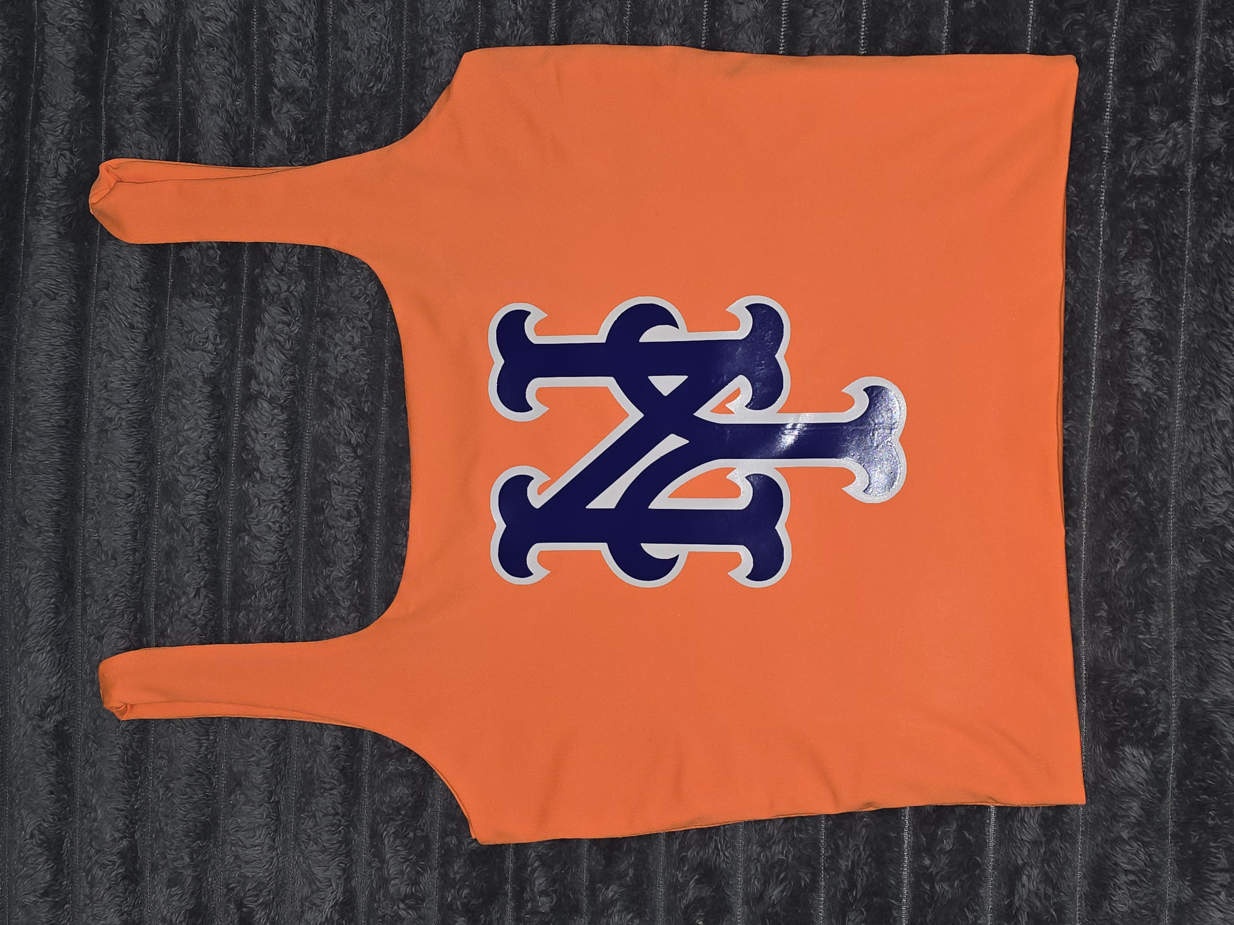 Custom team logo crop top