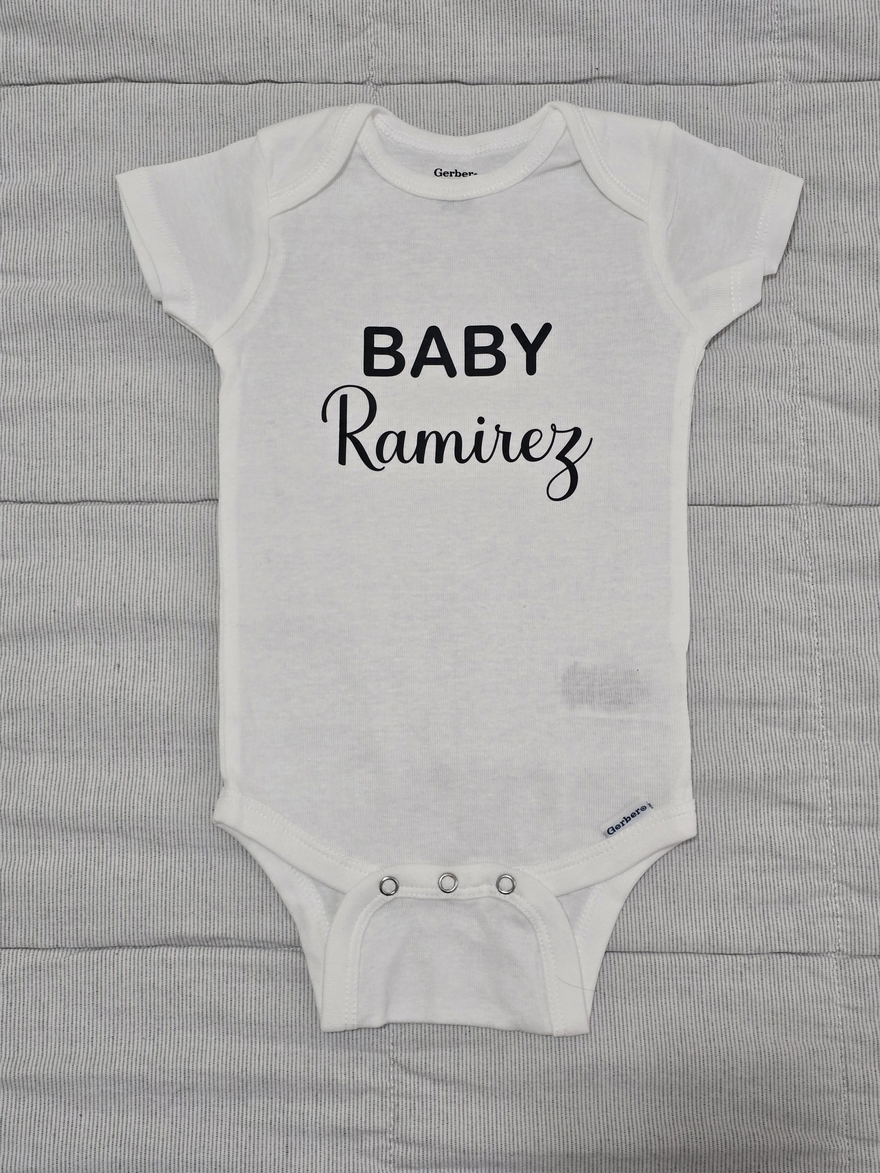 Custom baby name onesie