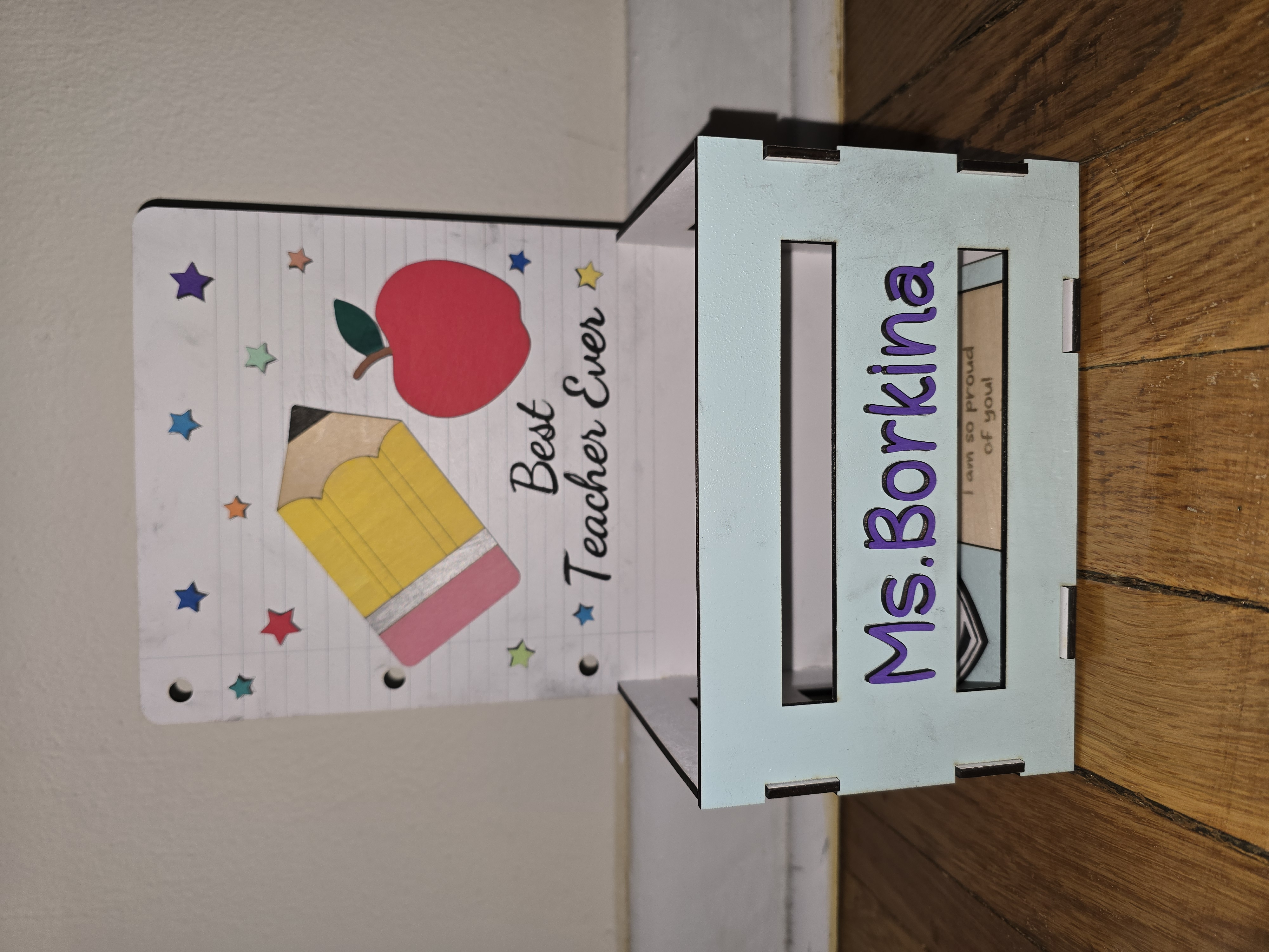 Teacher appreciation gift crate